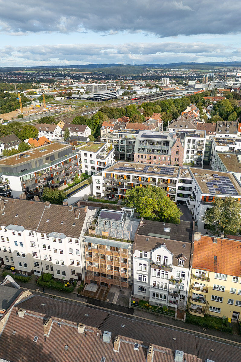 Martini-Quartier Suffizienzhaus U10 - Luftbild