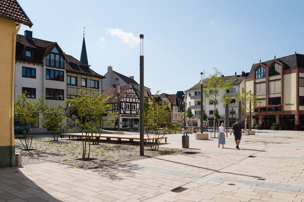 Blick auf den Platz